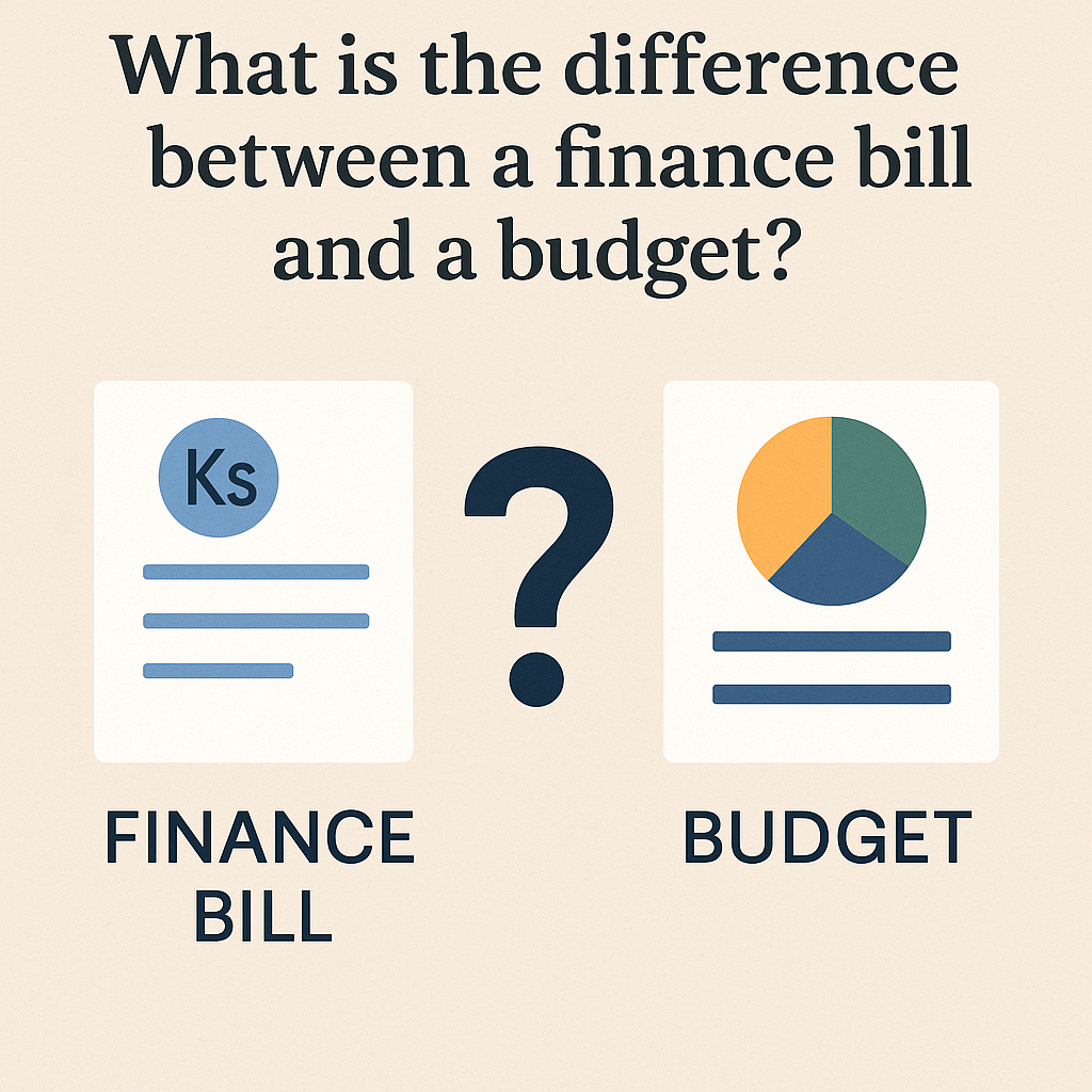What’s the Difference Between a Finance Bill and a Budget?