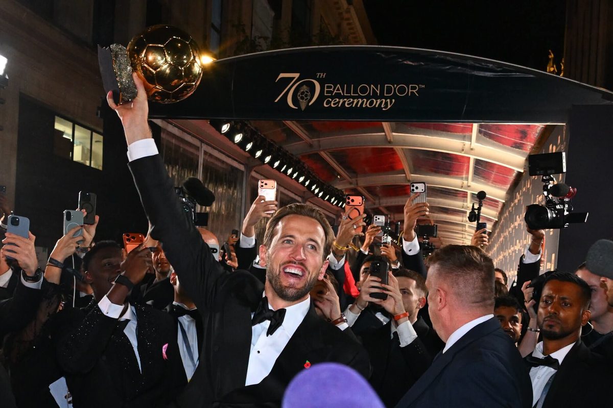 Harry Kane wins 2026 Ballon d’Or, ending England’s 25-year wait.